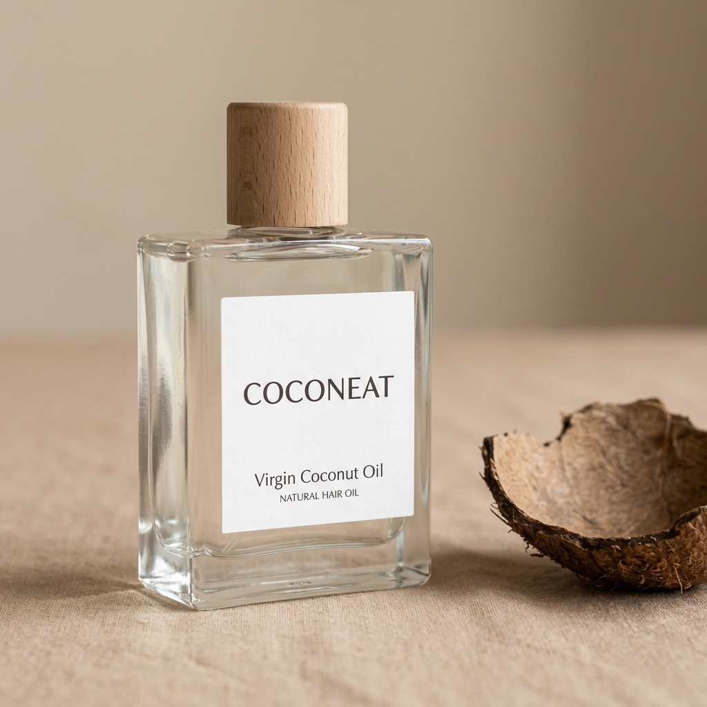 COCONEAT Virgin Coconut Oil premium glass bottle