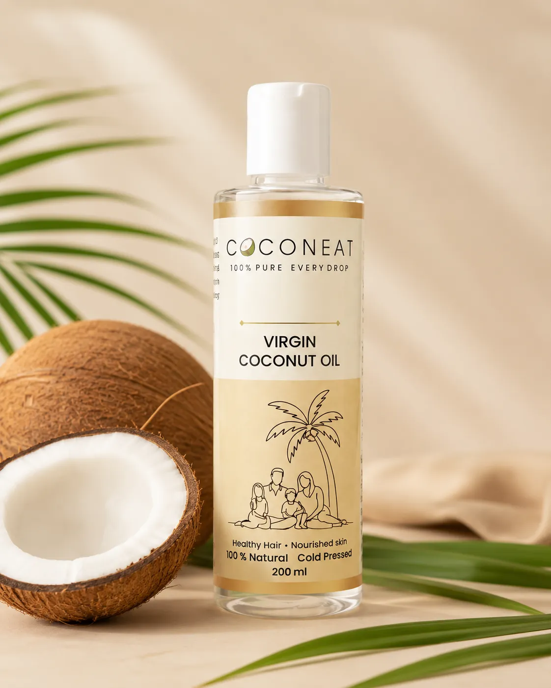 COCONEAT Virgin Coconut Oil bottle